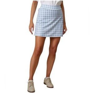 Tuckernuck Light Blue Gingham Karrie Golf Skort